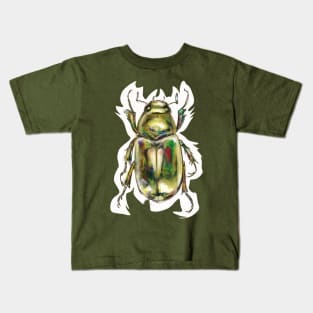 Golden Scarab Beetle Kids T-Shirt